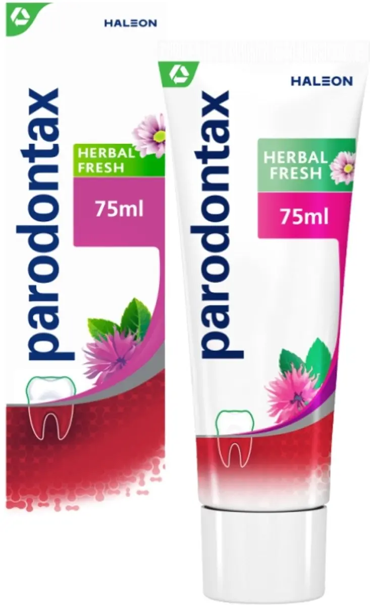 Parodontax Tandpasta Herbal Fresh Bergamot & Mint 75ml - 7 Stuks