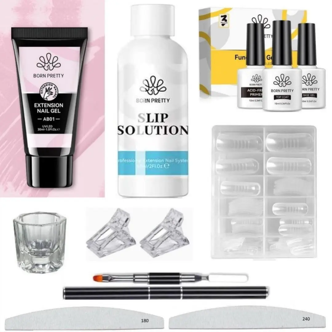 Born Pretty Polygel Starterkit Wit - 300g (12x) - BP05