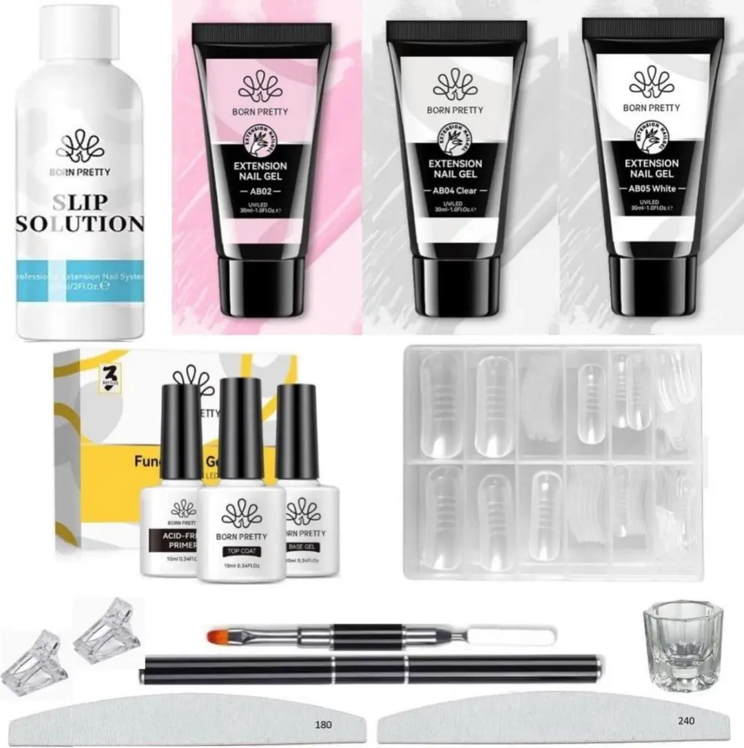 Born Pretty Polygel Starterkit Wit - 300g (12x) - BP05