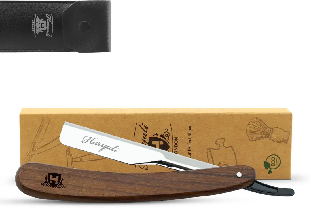 Haryali London Cut Throat Scheermes Houten