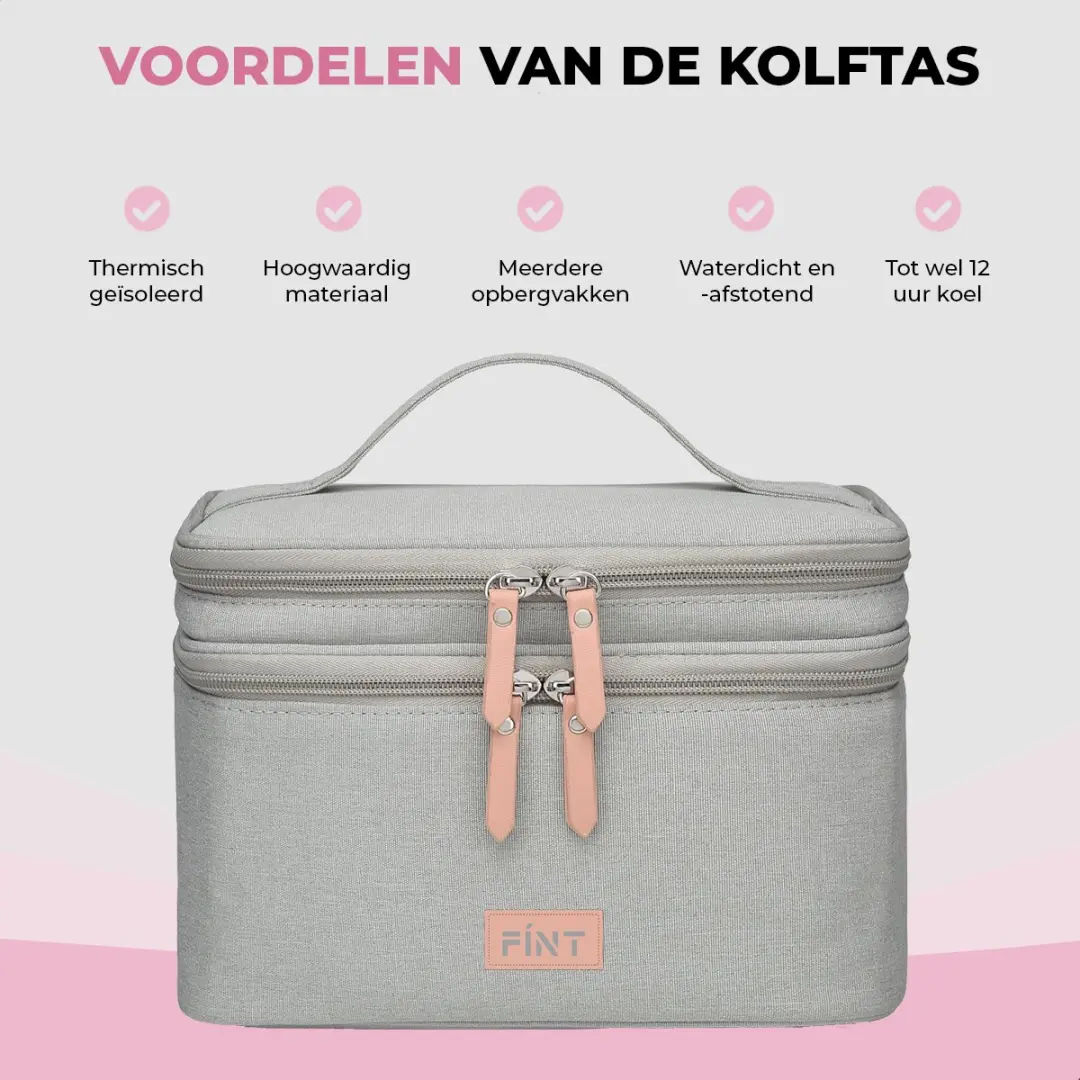 FÍNT Luxe Koeltas 6L - Grijs
