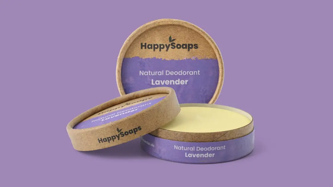 HappySoaps Lavender Deodorant - 3x45g Plasticvrij Vegan