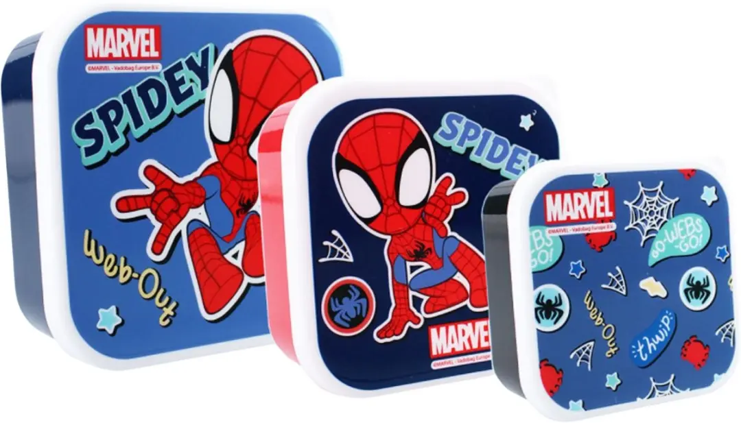 Spider-Man Lunchset - Lunchbox Drinkfles Snackboxen - Meerkleurig