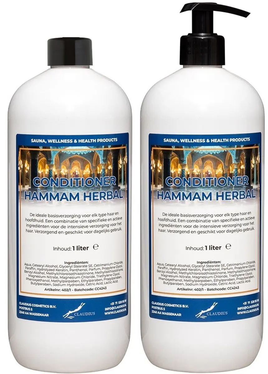 Splashbox Cosmetics Hammam Herbal Conditioner 1L - 5 Stuks