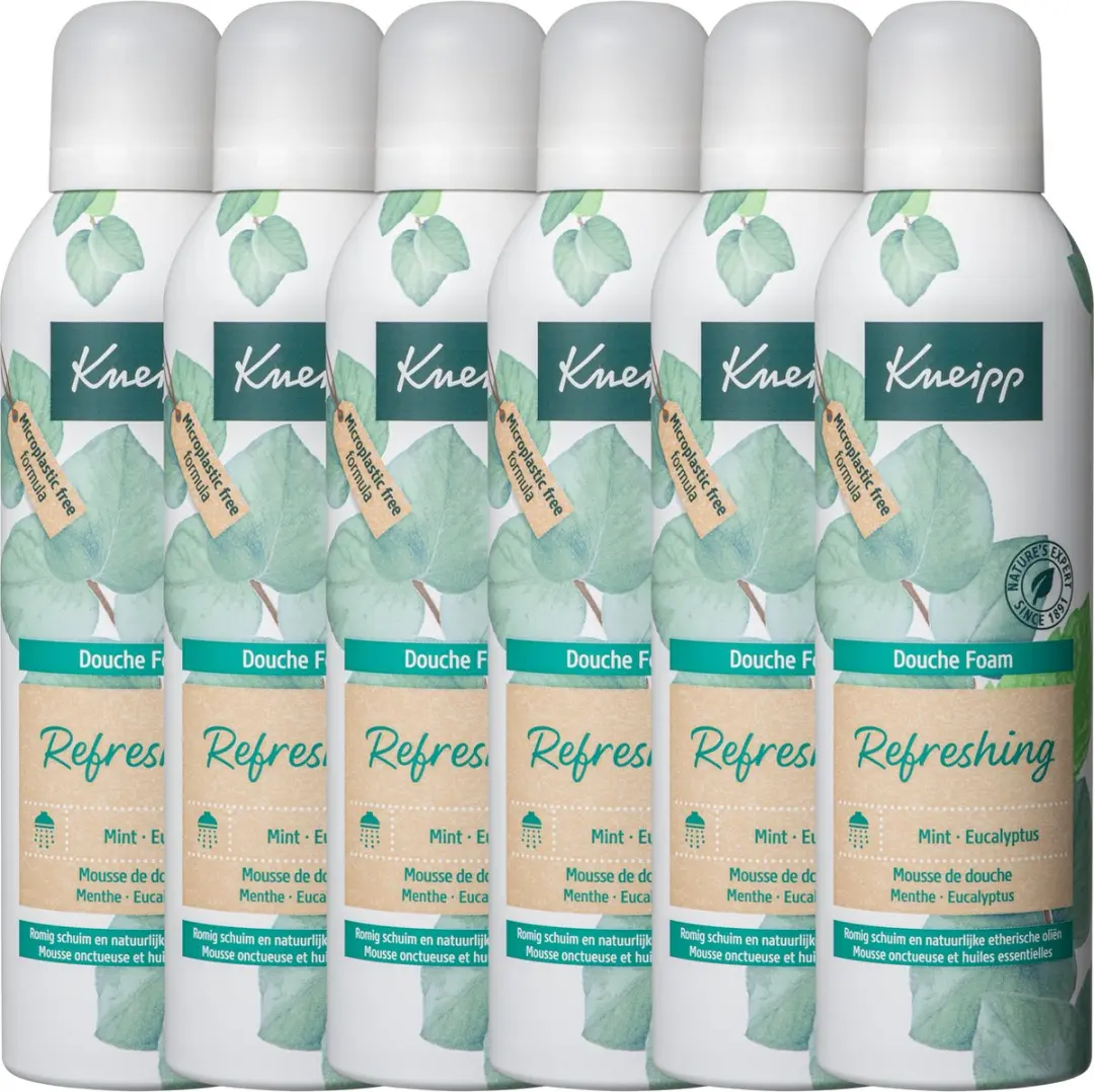 Kneipp Refreshing Douchefoam Mint Eucalyptus 6x200ml