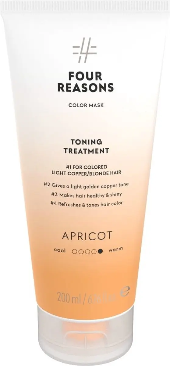 Four Reasons Color Mask Toning Treatment Apricot 200ml