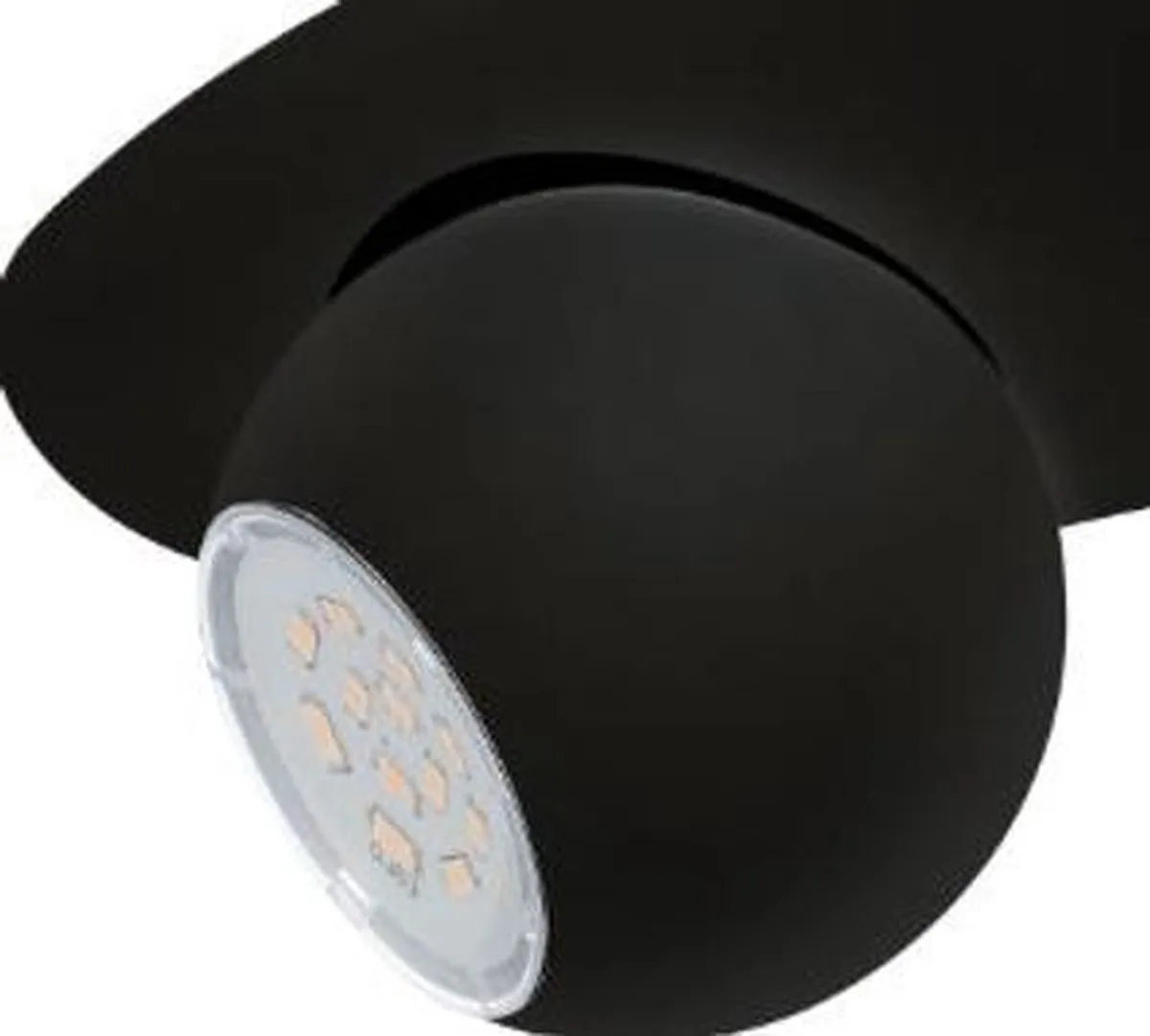 Eglo Norbello 3 Opbouwspot GU10 - 2 Stuks - Zwart