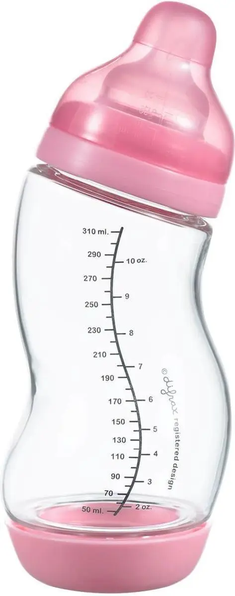 Difrax Natural Glazen Babyfles 310ml