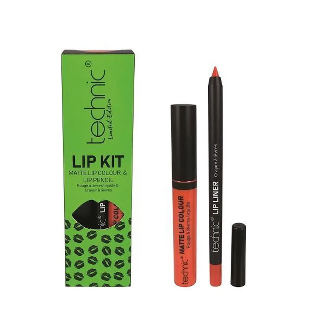 Technic Lip Kit Wild Child - Oranje - 2 Stuks