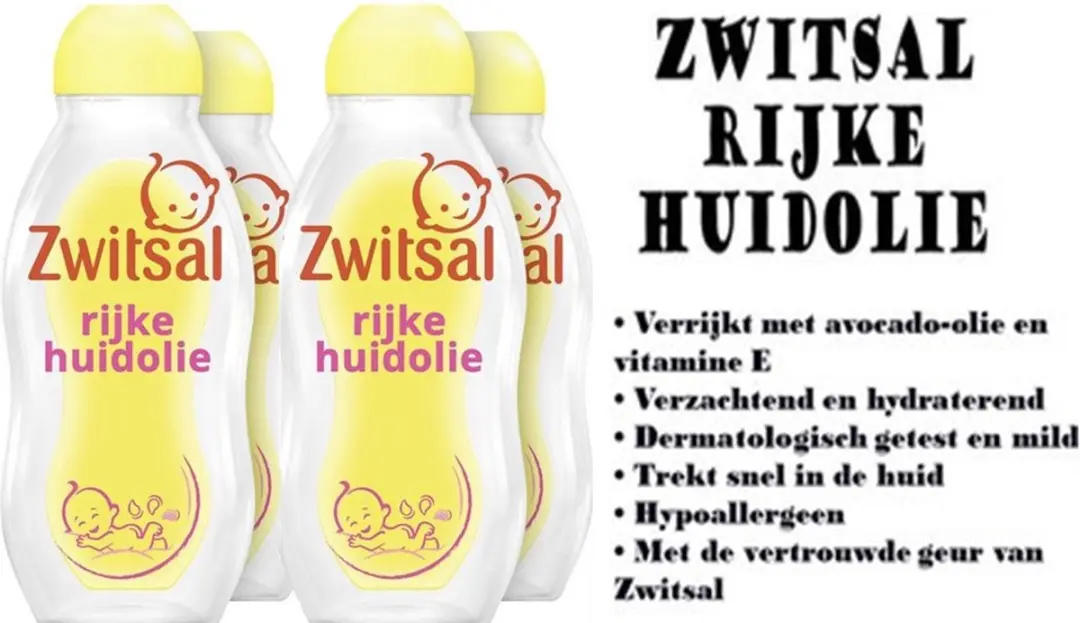 Zwitsal Baby Rijke Huidolie 200ml - 4 Stuks