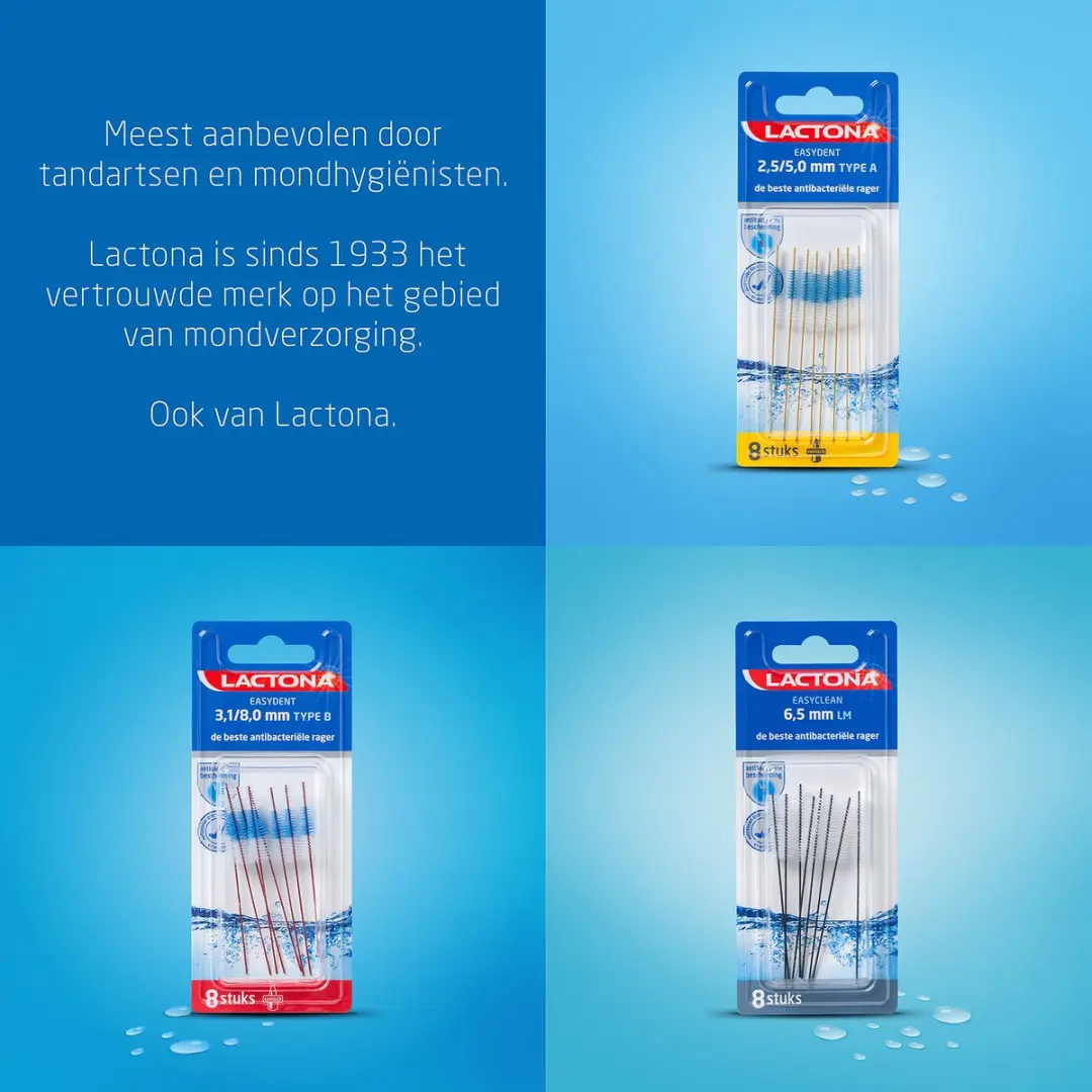 Lactona Ragers Easyclean 5,0mm Tandenragers - 8 Stuks - afbeelding 6 van 6