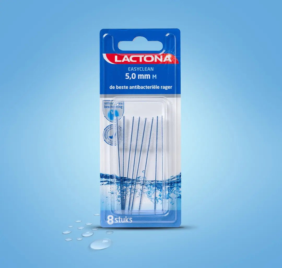Lactona Ragers Easyclean 5,0mm Tandenragers - 8 Stuks