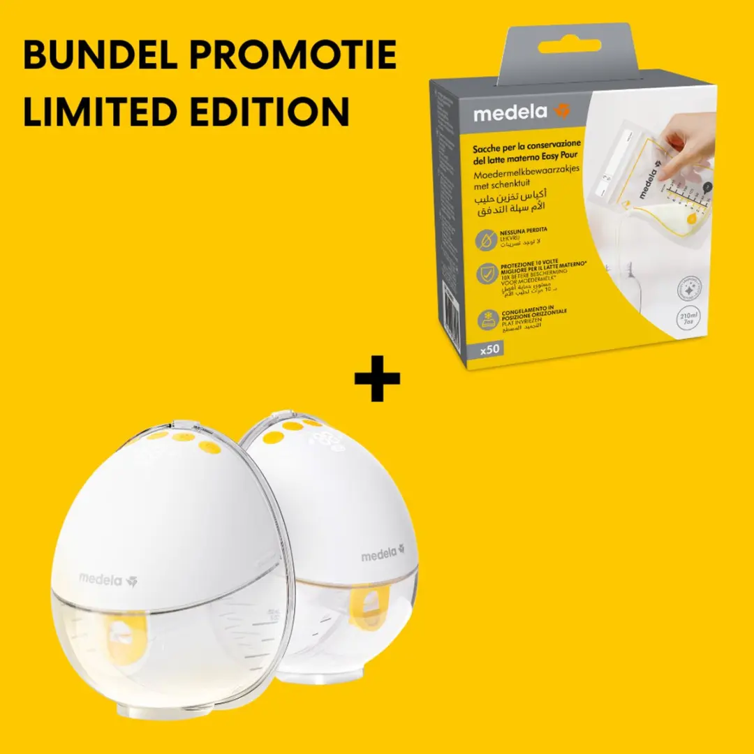 Medela Motion InBra Dubbel + Bewaarzakjes 52 Stuks
