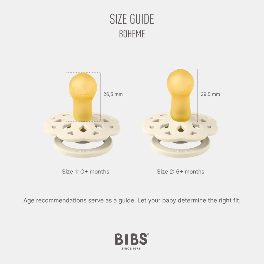 BIBS Boheme Speen - 2 Stuks - Maat 2 - Ivory/Sage