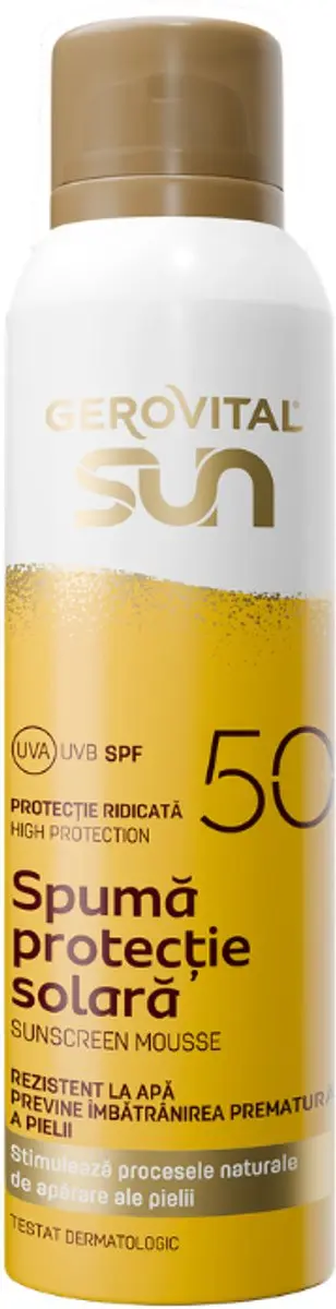 Gerovital SUN Zonnebrandmousse SPF50