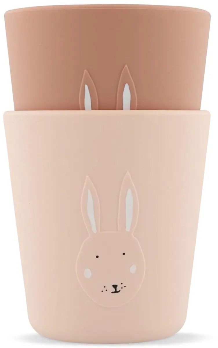 Trixie Siliconen Beker Mrs. Rabbit 2-pack