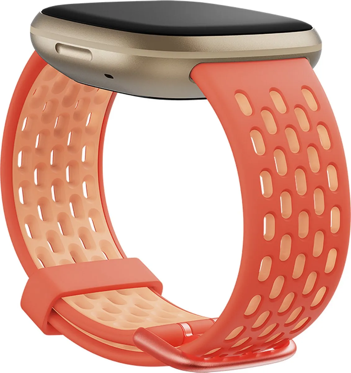 Fitbit Sportbandje FB174SBCRPKL - L - Tweekleurig Oranje/Roze