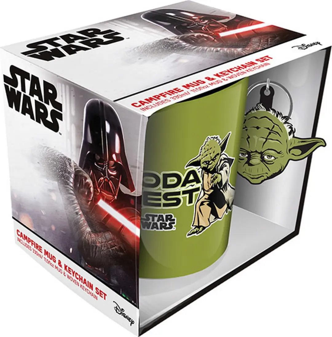 Star Wars Yoda Campfire Gift Set - Mok & Sleutelhanger Groen