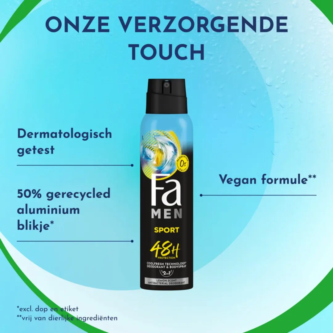 Fa Men Sport Deodorant 150ml - 6 Stuks