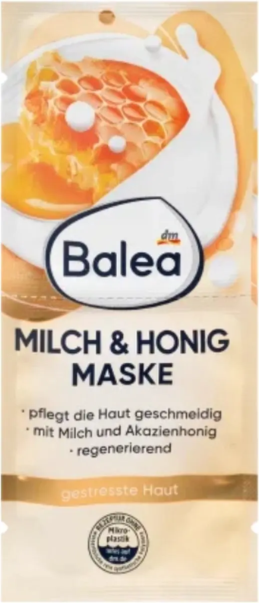 Balea Gezichtsmasker Melk & Honing 16ml