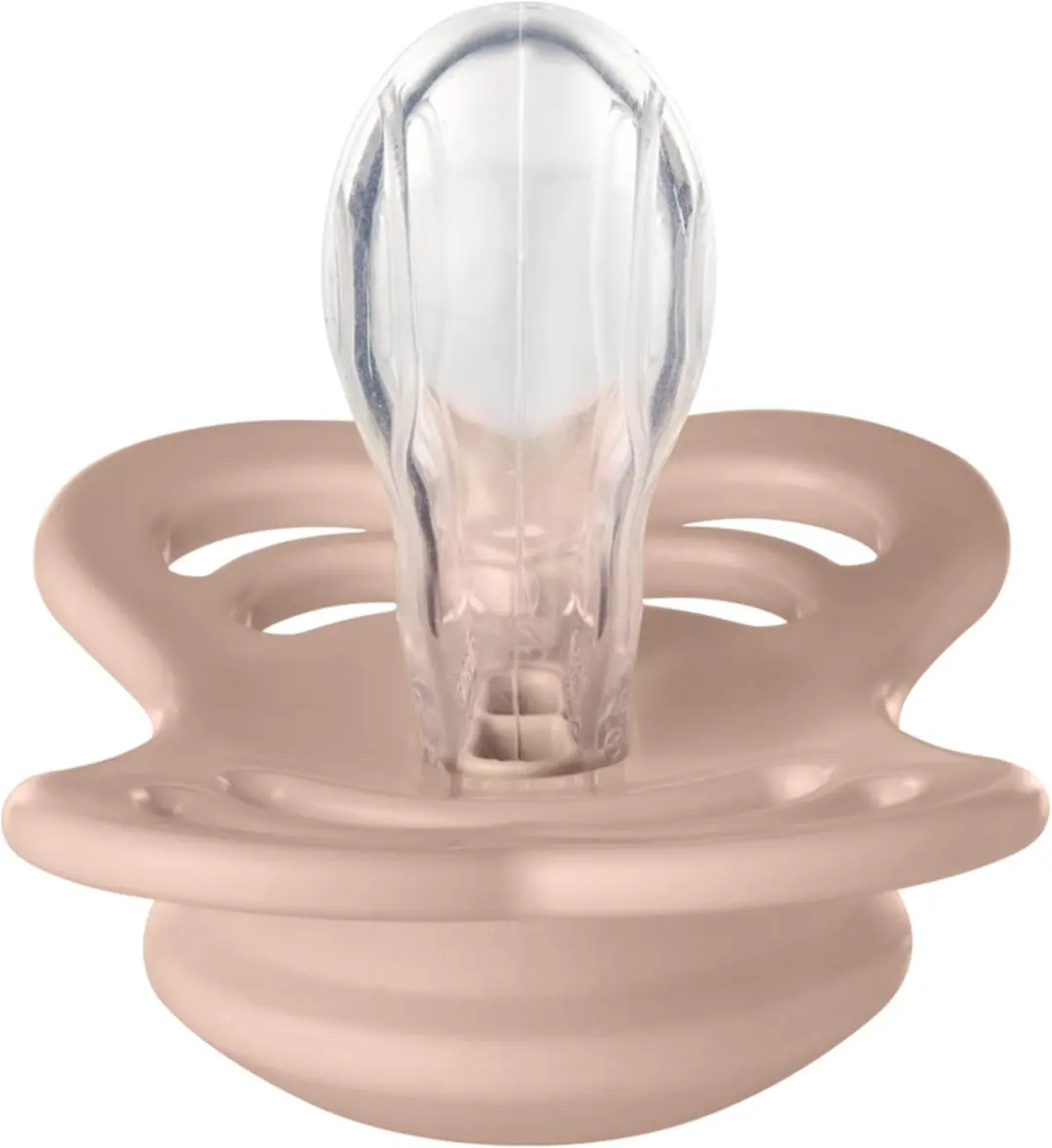 BIBS Supreme Fopspeen Maat 2 6-18 maanden - Silicone - Blush