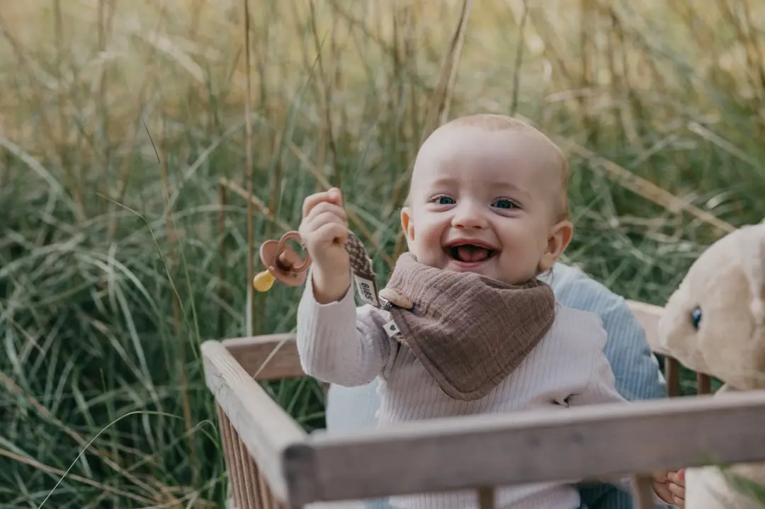 BIBS Fopspeenkoord Blush/Ivory - 0+ maanden