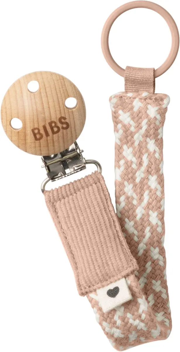 BIBS Fopspeenkoord Blush/Ivory - 0+ maanden