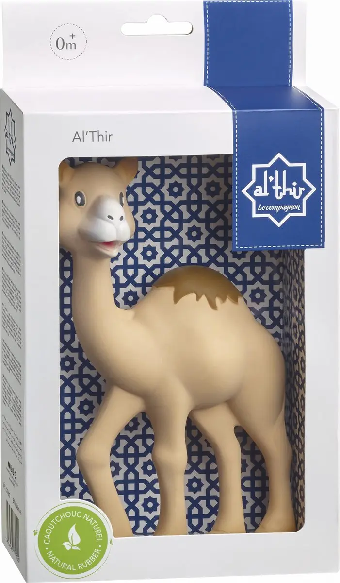 Sophie de Giraf Al Thir Dromedaris Bijtspeeltje - 18cm - Natuurlijk rubber - Zandbruin