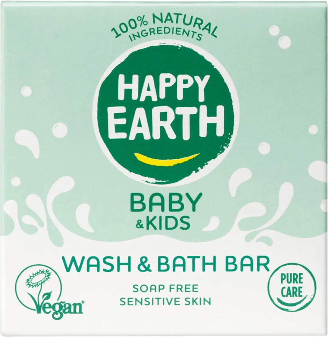 Happy Earth Baby & Kids Was- en Badbar 50g