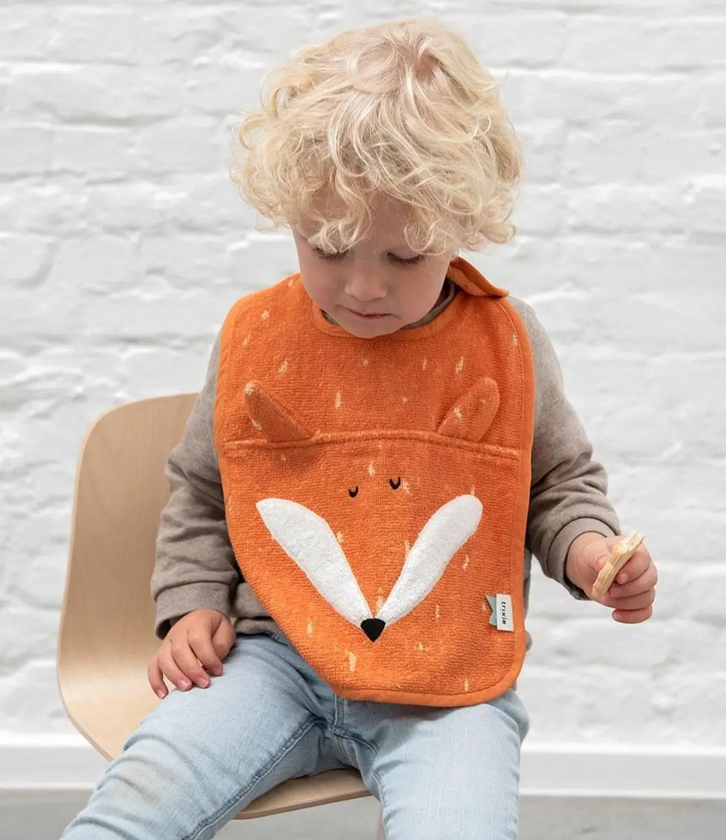 Trixie Slabbetje Mr. Fox - Oranje - 100% Biologisch Katoen