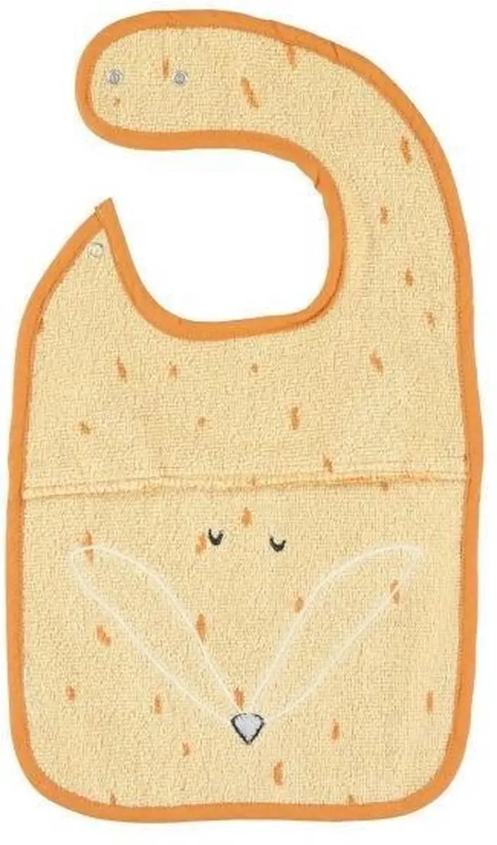 Trixie Slabbetje Mr. Fox - Oranje - 100% Biologisch Katoen - afbeelding 6 van 6
