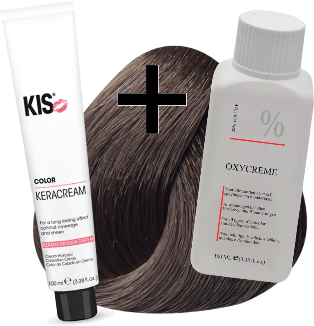 KIS Haarverfset 6A Donker Asblond 100ml