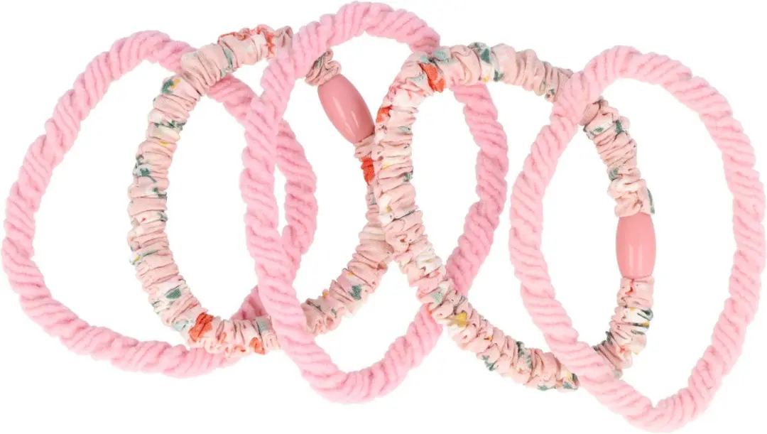 Haarsoires Haarelastieken Basic Roze