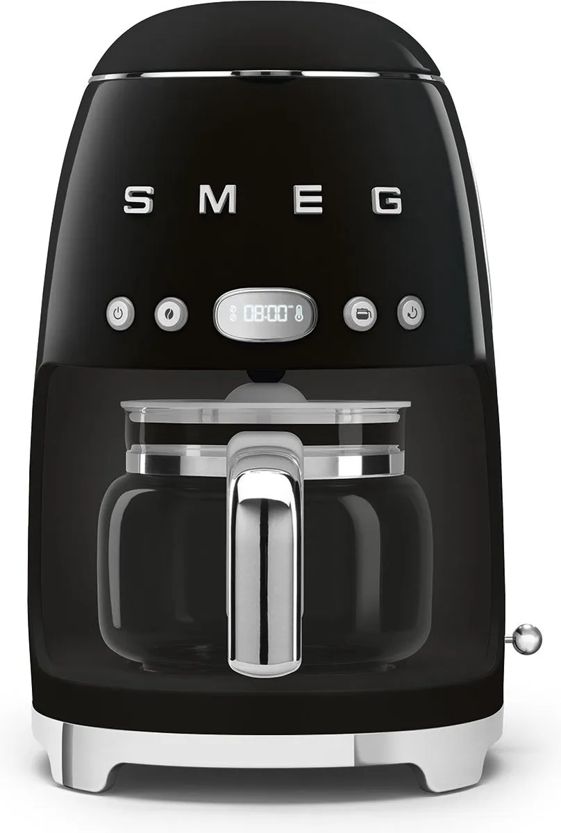 Smeg DCF02BLEU Filterkoffiemachine - 10 Kopjes - 1,4L - Zwart