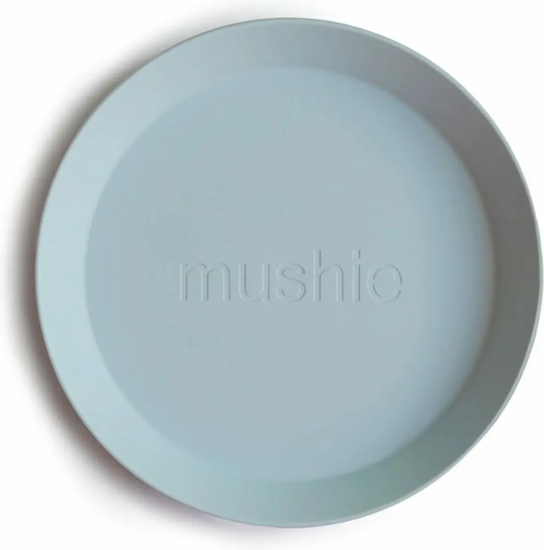 Mushie Kinderservies Set - 1 Bord - 6+ maanden - Powder Blue