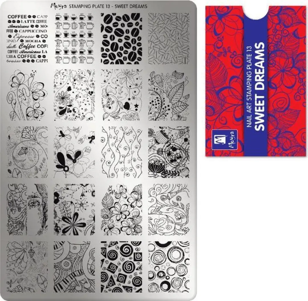 Moyra Stamping Plate 13 Sweet Dreams
