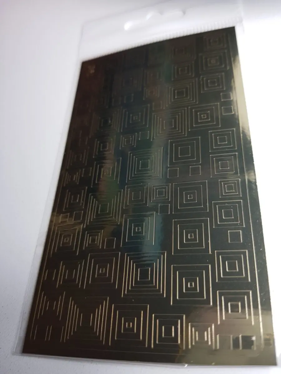 Korneliya StickOn nr 206 Goud Vierkanten