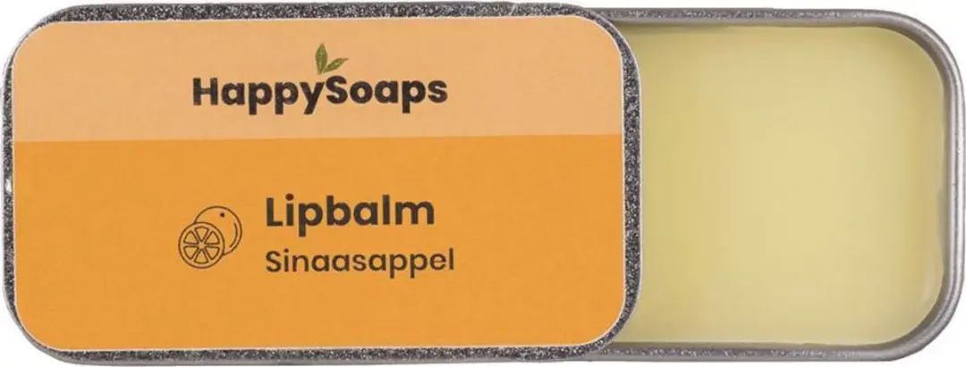 HappySoaps Lipbalsem Sinaasappel 10g