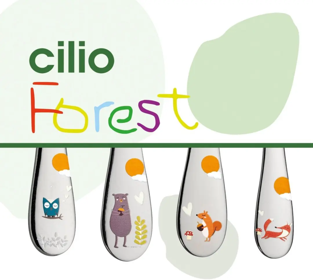 Cilio Kinderbestek Forest 4-delig - Peuterbestek