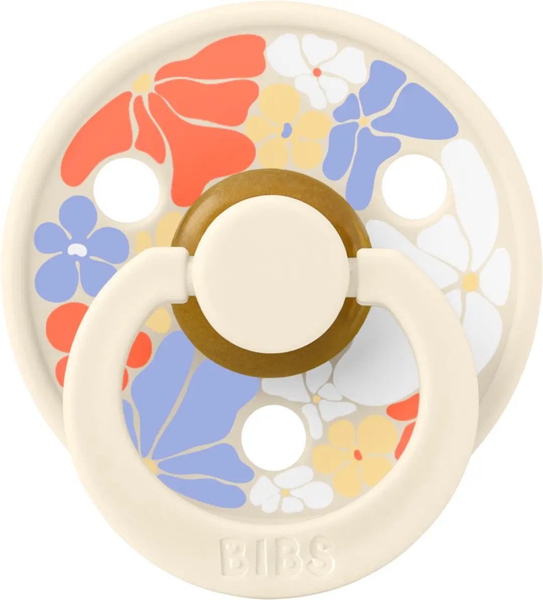 BIBS Studio Fopspenen Maat 1 - 3 Stuks + Speenzakje - Vanilla/Ivory