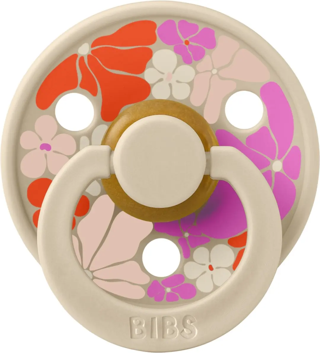 BIBS Studio Fopspenen Maat 1 - 3 Stuks + Speenzakje - Vanilla/Ivory