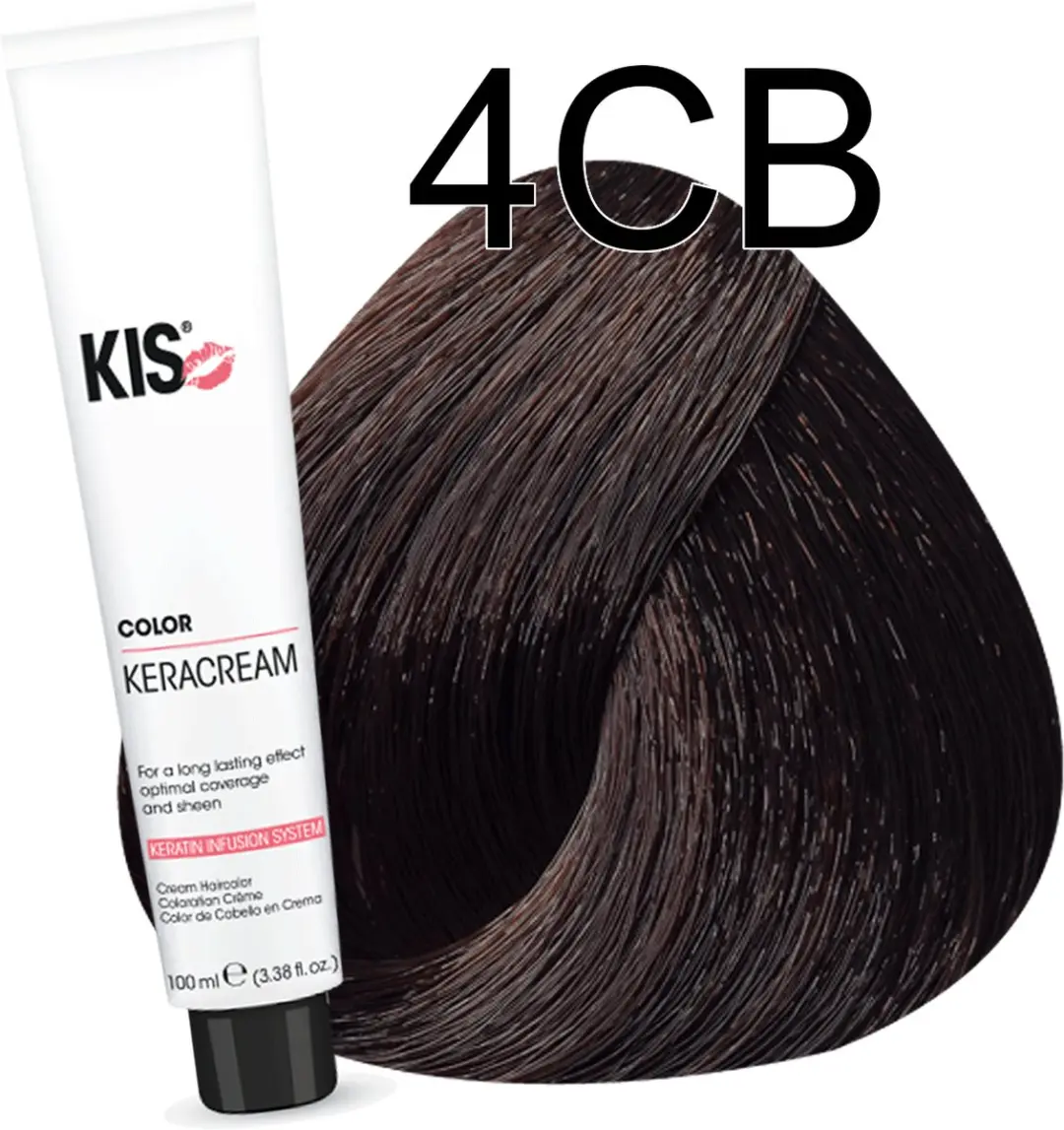 KIS Haarverf 4CB Middel Chocolade Bruin - 100ml