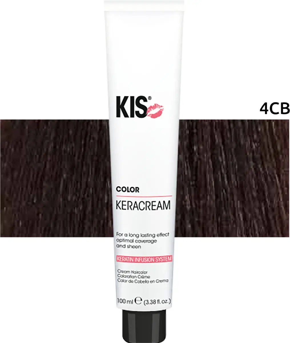 KIS Haarverf 4CB Middel Chocolade Bruin - 100ml