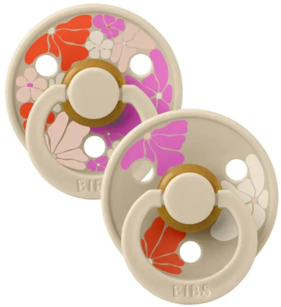 BIBS Studio Morning Bloom Fopspeen - 2 Stuks - Vanilla