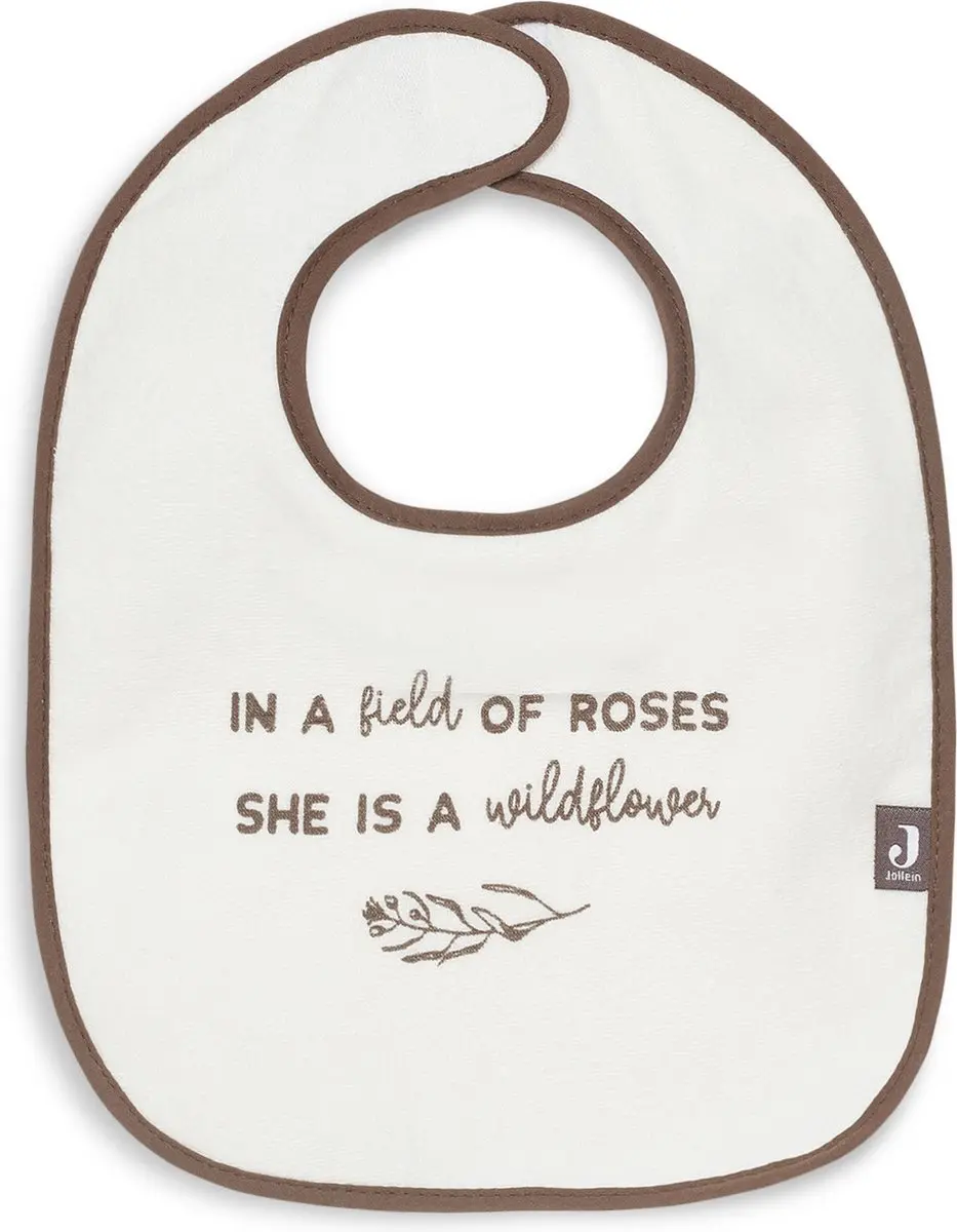 Jollein Slabbetjes Baby Meadow Chestnut - 3 Stuks - 33 cm
