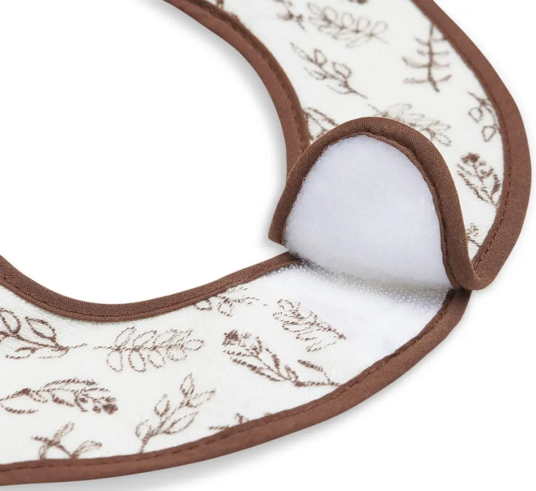 Jollein Slabbetjes Baby Meadow Chestnut - 3 Stuks - 33 cm