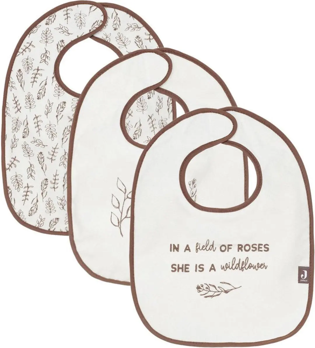 Jollein Slabbetjes Baby Meadow Chestnut