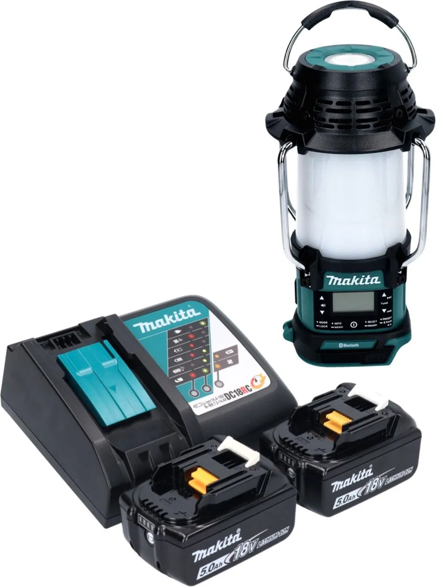 Makita DMR-056RT Draadloze Radio 18V - Zwart/Turquoise - afbeelding 4 van 5