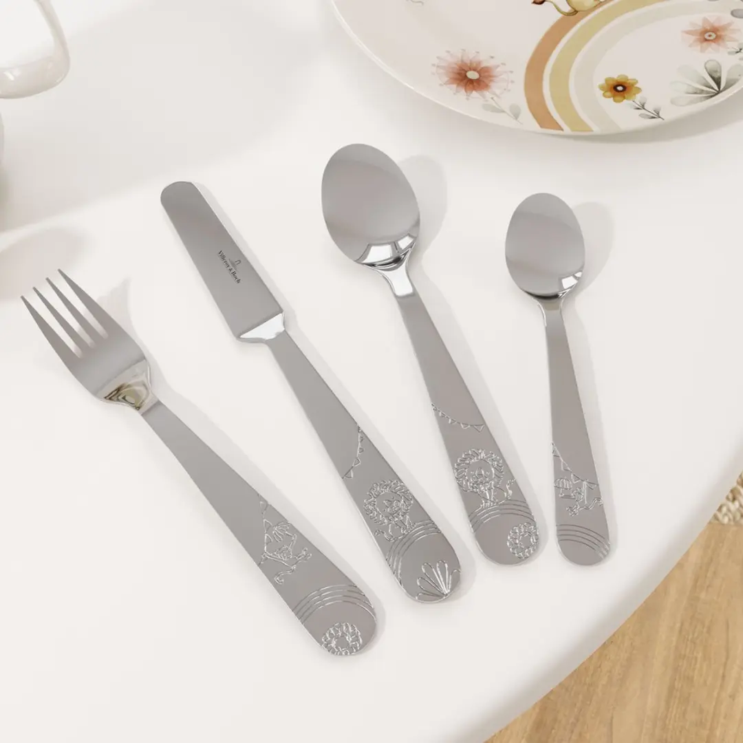 Villeroy & Boch Roar like a Lion Kinderbestek - 4-delig - Zilver