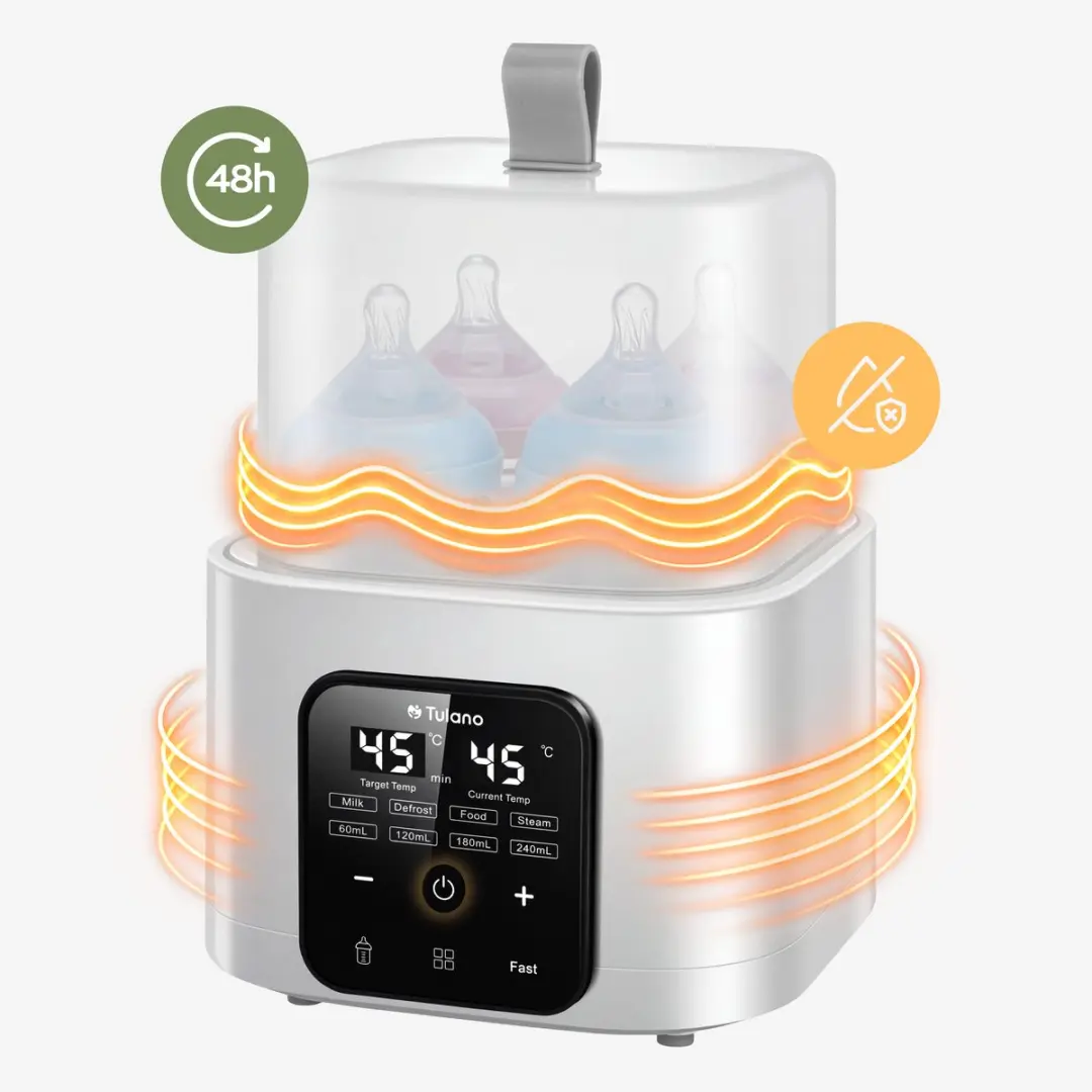Tulano Ellie 55 Flessenwarmer - 8-in-1 Sterilisator - Wit